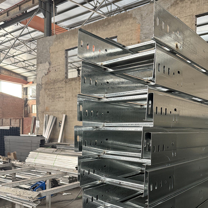 Rectangle Hot Dip Galvanized Fire Proof Cable Tray Wire Metal Cable Trough For Cable Laying