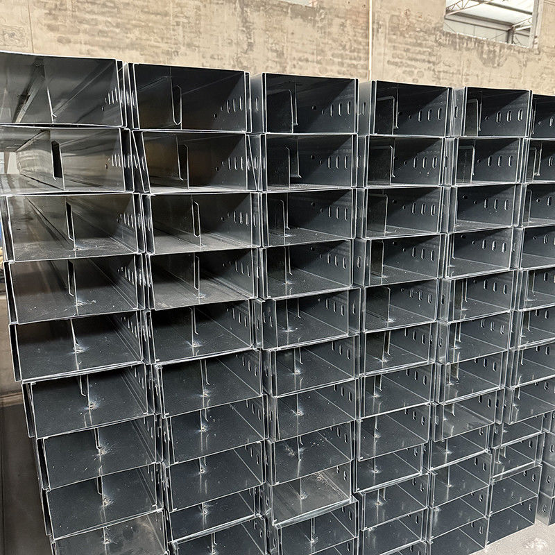 Rectangle Hot Dip Galvanized Fire Proof Cable Tray Wire Metal Cable Trough For Cable Laying