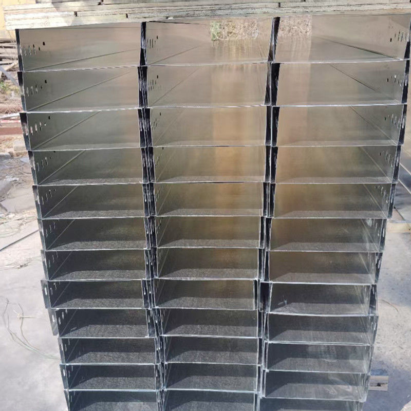 Trunking Trough Solid Bottom Type Cable Tray Slotted Perforated Bridge Cable Tray