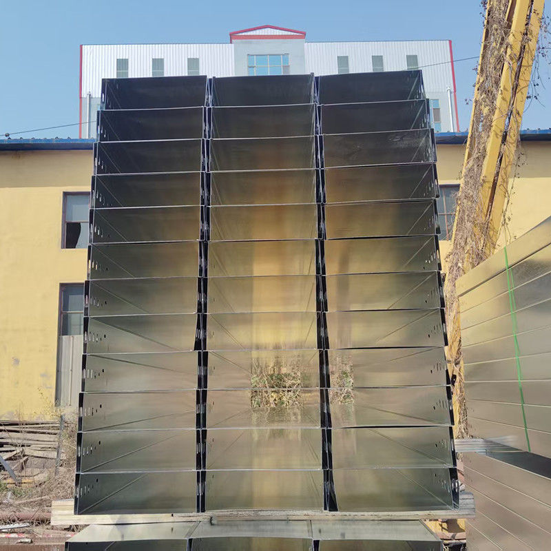 Aluminum Trough Type Cable Tray Wireways Hot Dip Galvanized For Building