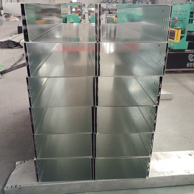 Steel Galvanized Ventilated Trough Cable Tray Non Standard Customized Spray Plastic Fireproof Trough Bridge