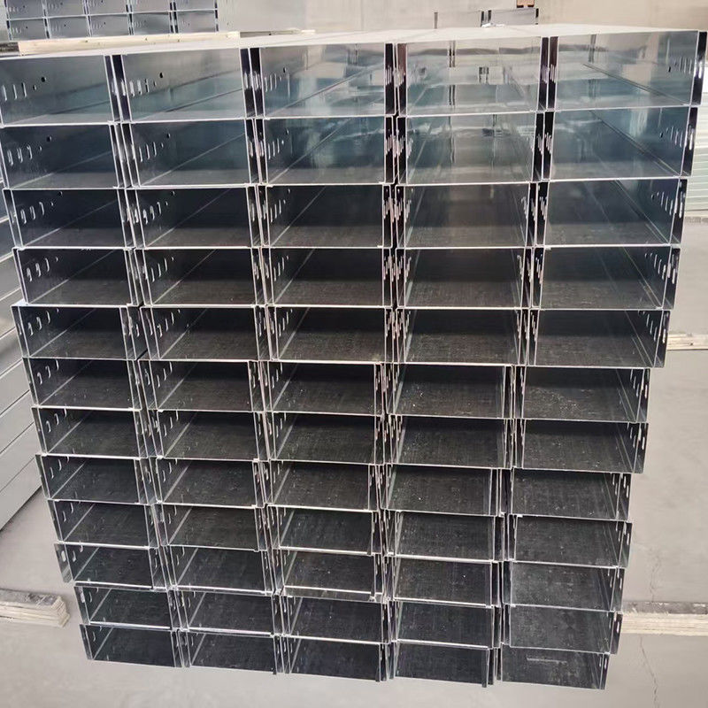 Steel Galvanized Ventilated Trough Cable Tray Non Standard Customized Spray Plastic Fireproof Trough Bridge
