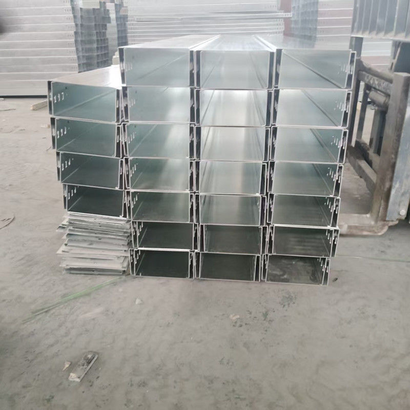 Electrical Anti Corrosion Heavy Duty Metal Cable Trough Wireway Cable Tray For Building