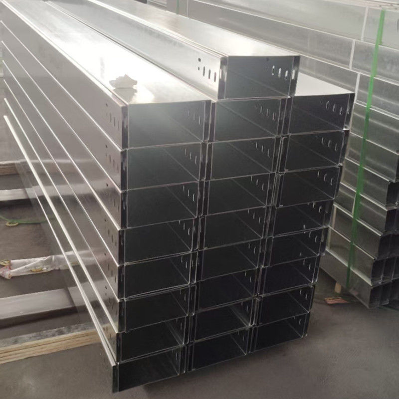 Electrical Anti Corrosion Heavy Duty Metal Cable Trough Wireway Cable Tray For Building