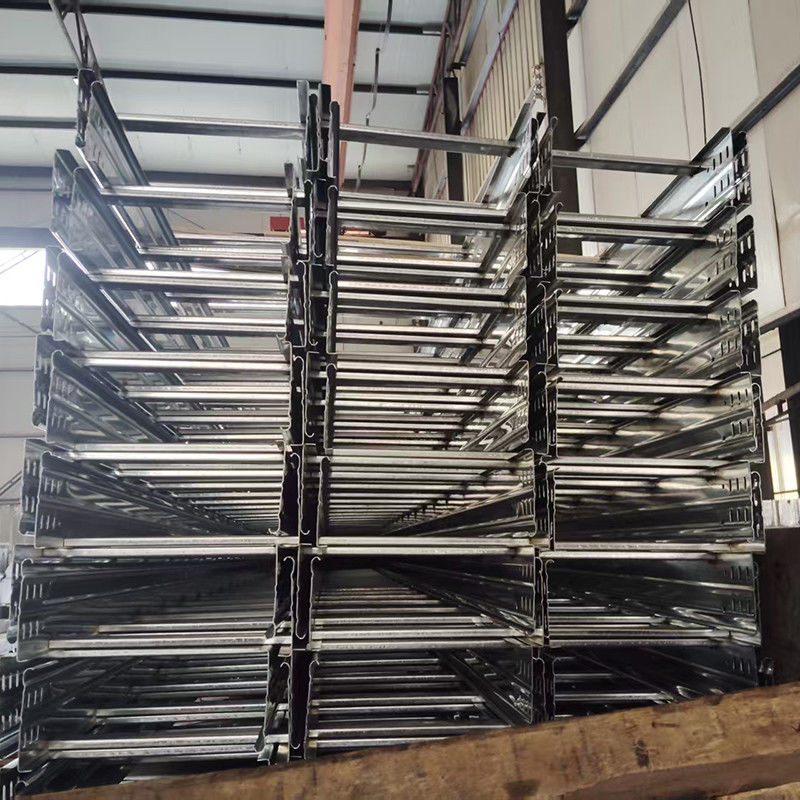 Silvery Cold Roll Forming Ladder Type Cable Tray Standard Sizes Hold Down Clamp Width 50-1000mm