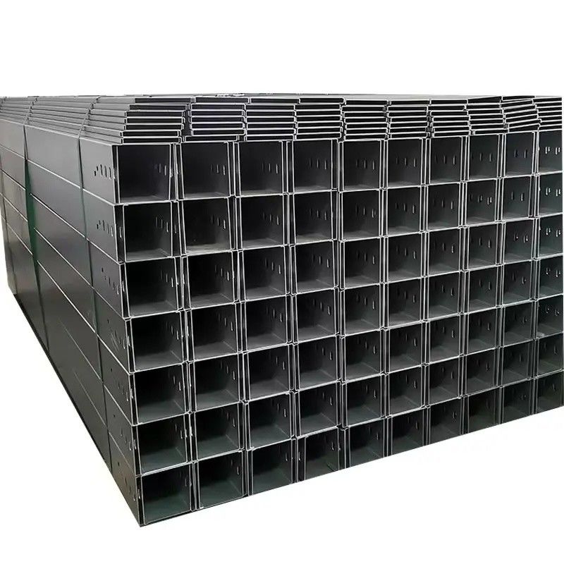 Corrosion Resistant Hdg Cable Tray Perforated Metal Cable Tray 50-1200mm Width