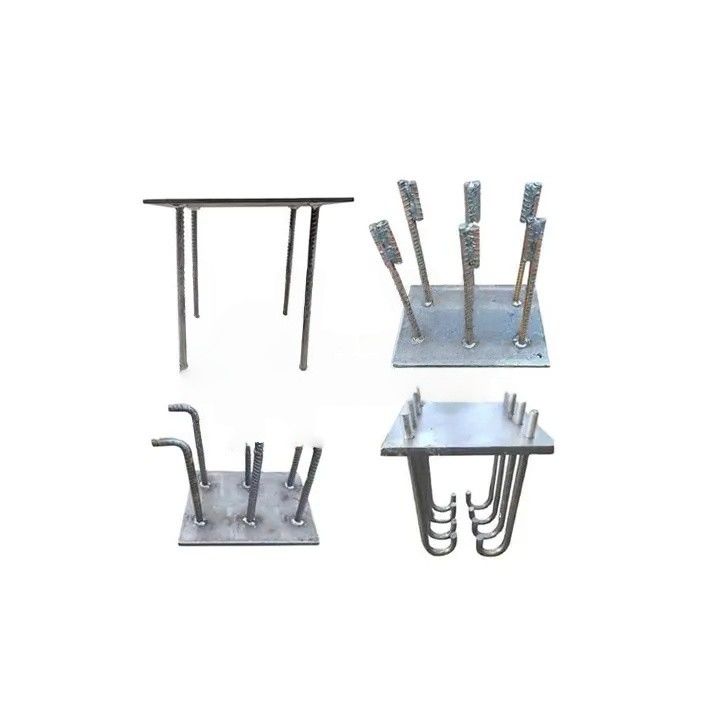Galvanized Steel Plate Embed Plate With Headed Studs For Curtain Wall Reinforced Four Claw Welding Stool Fabrication